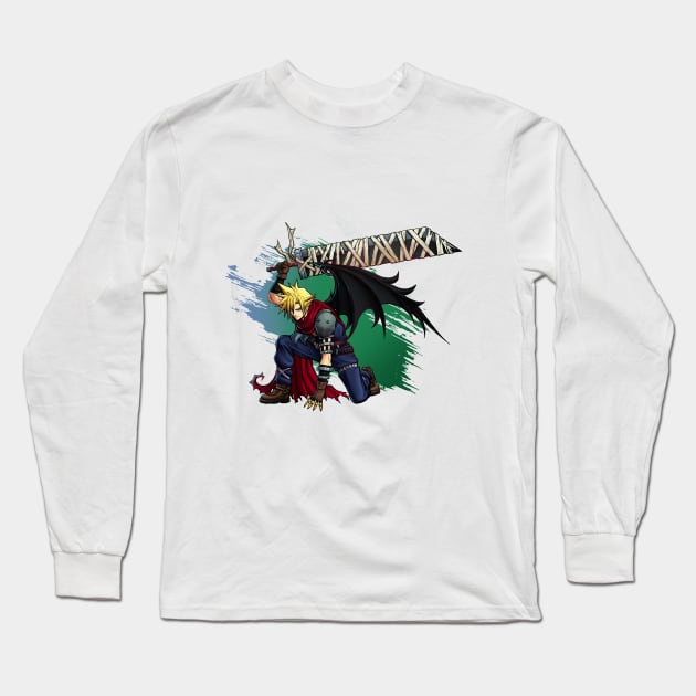 Kingdom big sword hero Long Sleeve T-Shirt by mcashe_art